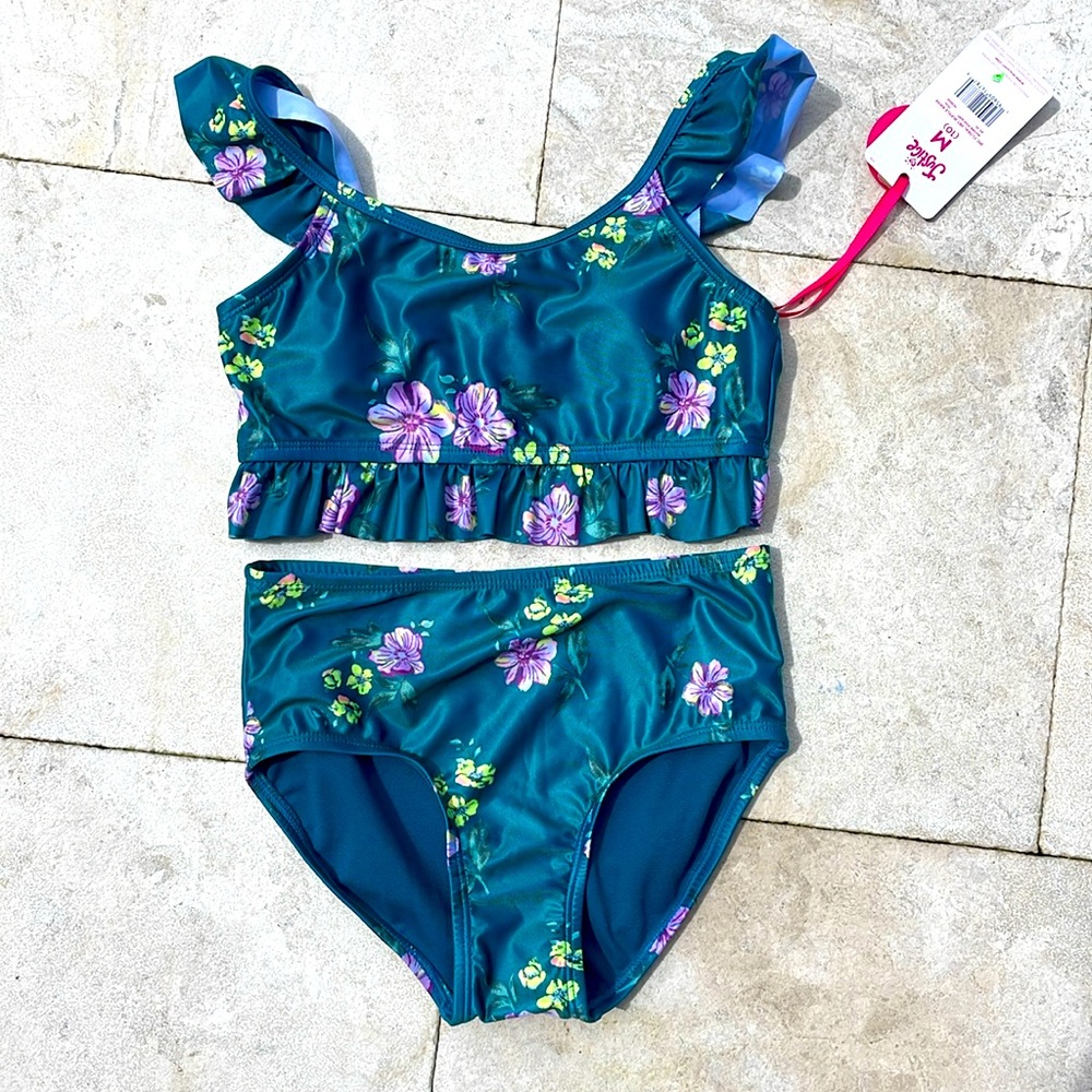 Girls NWT Floral Two-Piece